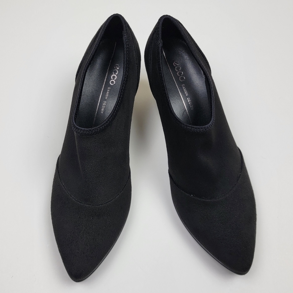 Ecco Shape 45 Pointy Sleek Slip On Heels Booties 39 - Picture 7 of 11